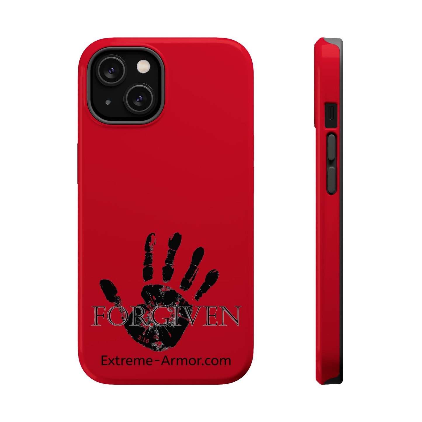 I-phone Magnetic Case (Forgiven) Red