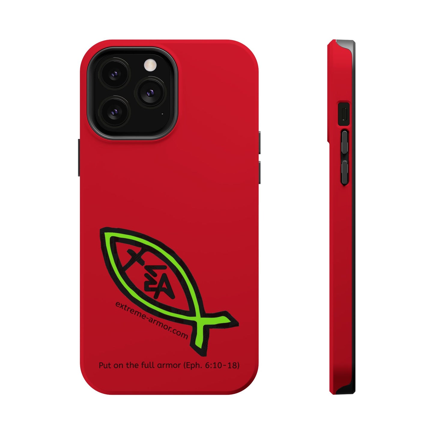 I-phone Magnetic Case (Extreme-Armor) Red