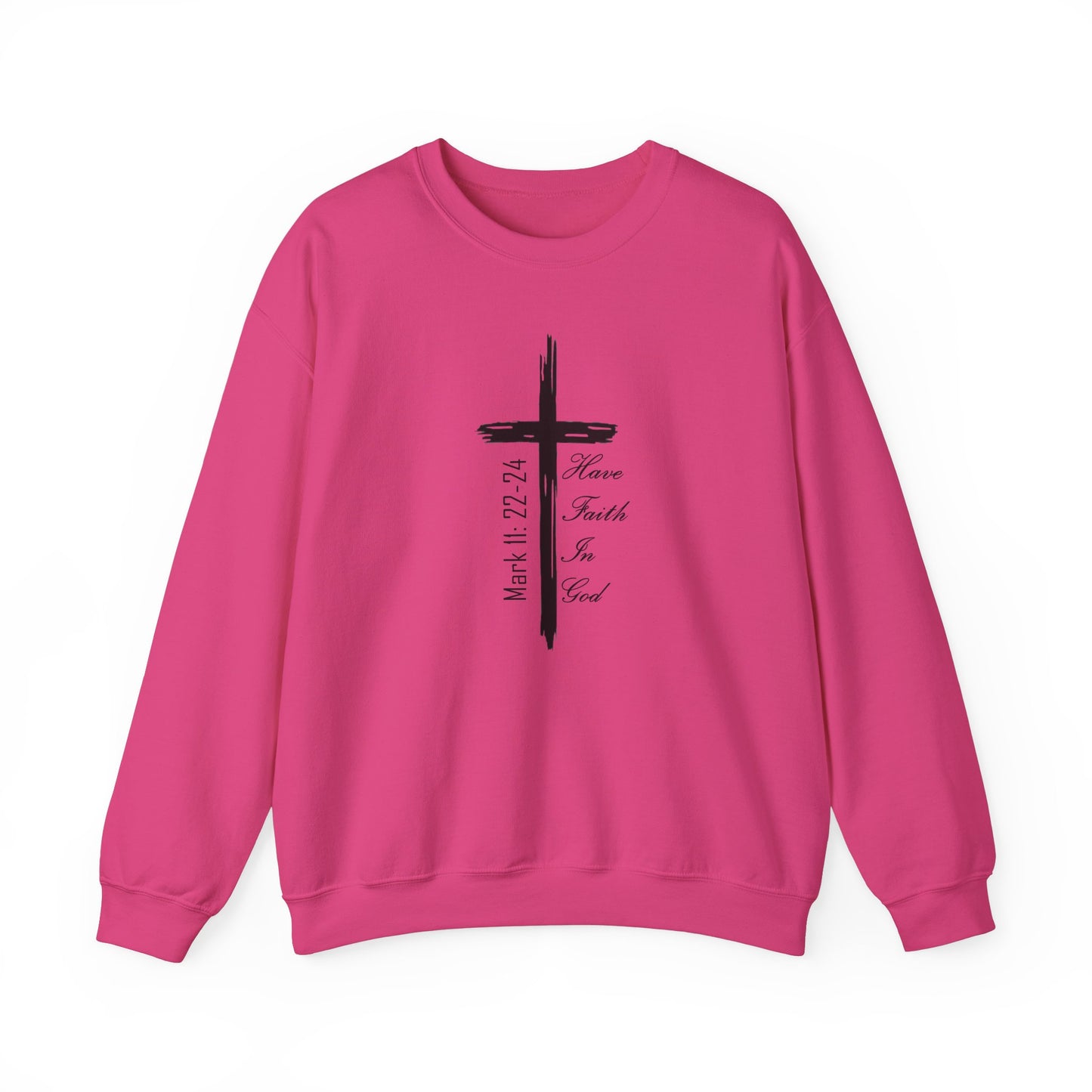 Faith-Inspired Unisex Crewneck Sweatshirt with Inspirational Verse, Christian Apparel, Cozy Sweatshirt, EXTREME ARMOR APPAREL