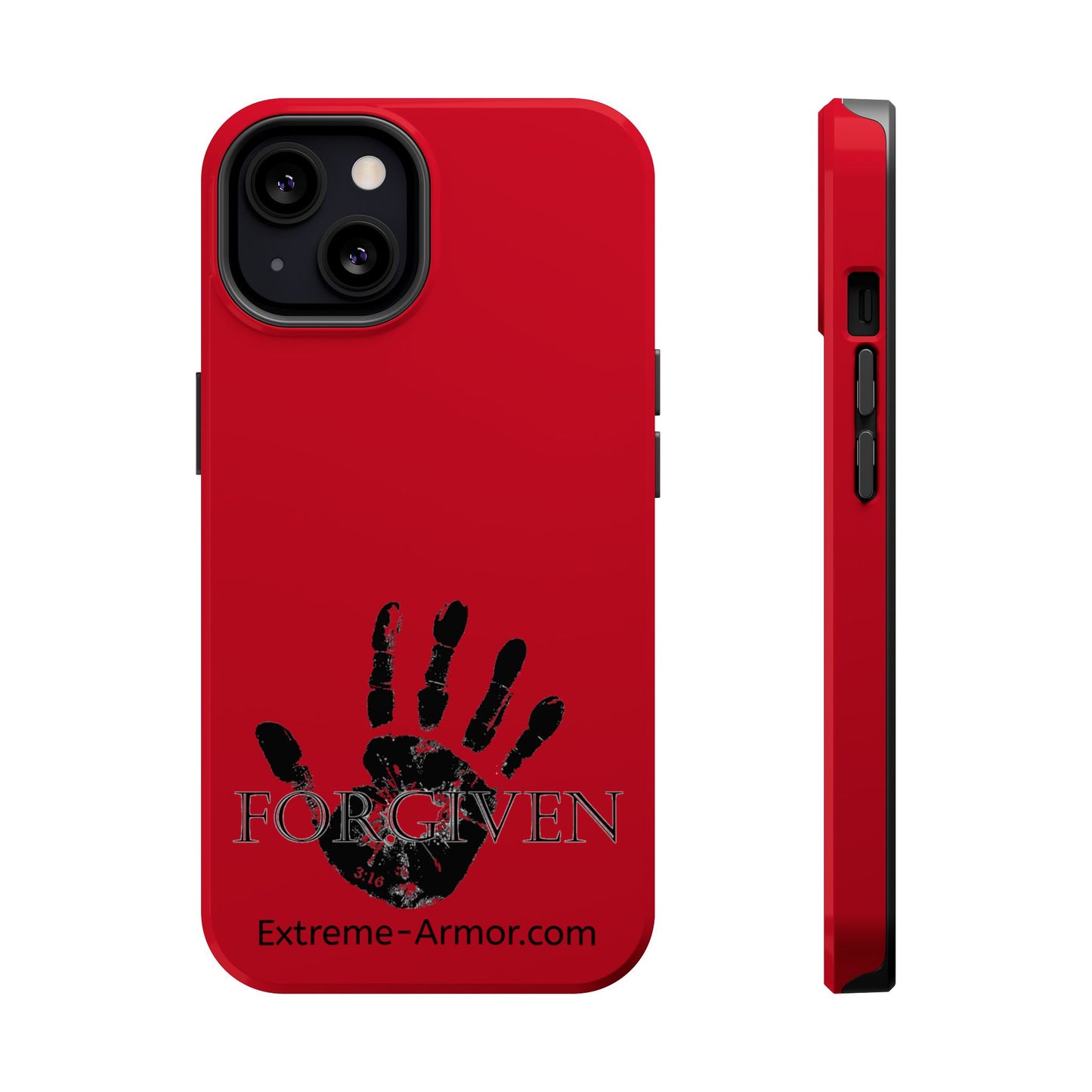 I-phone Magnetic Case (Forgiven) Red