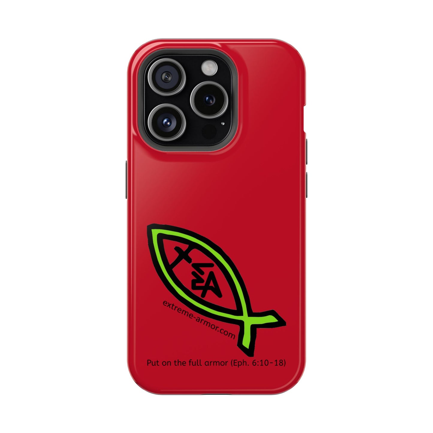 I-phone Magnetic Case (Extreme-Armor) Red