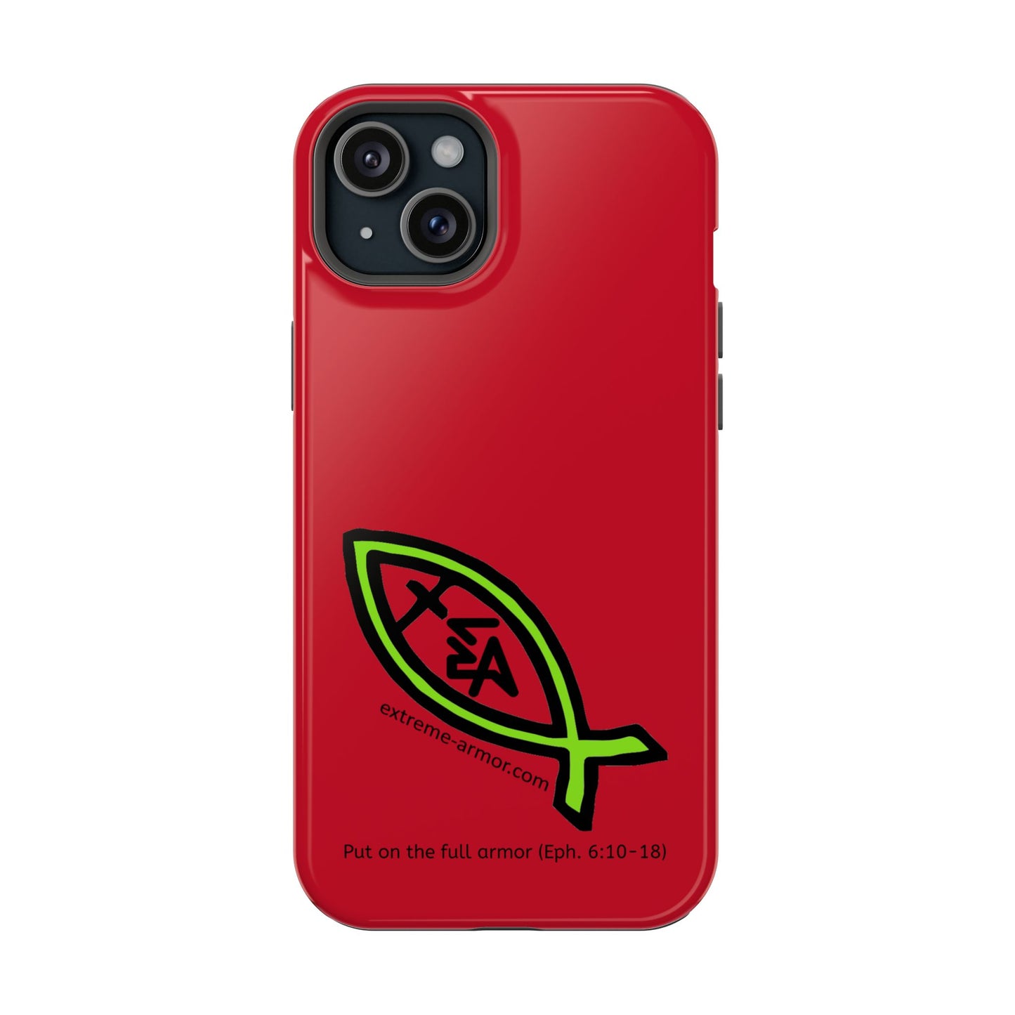 I-phone Magnetic Case (Extreme-Armor) Red