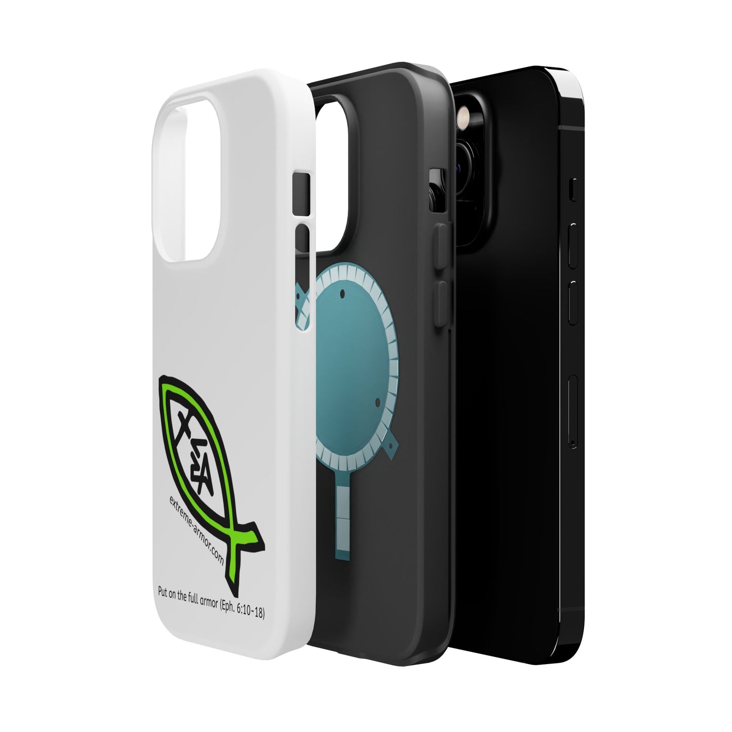 I-phone Magnetic Case (Extreme-Armor) White