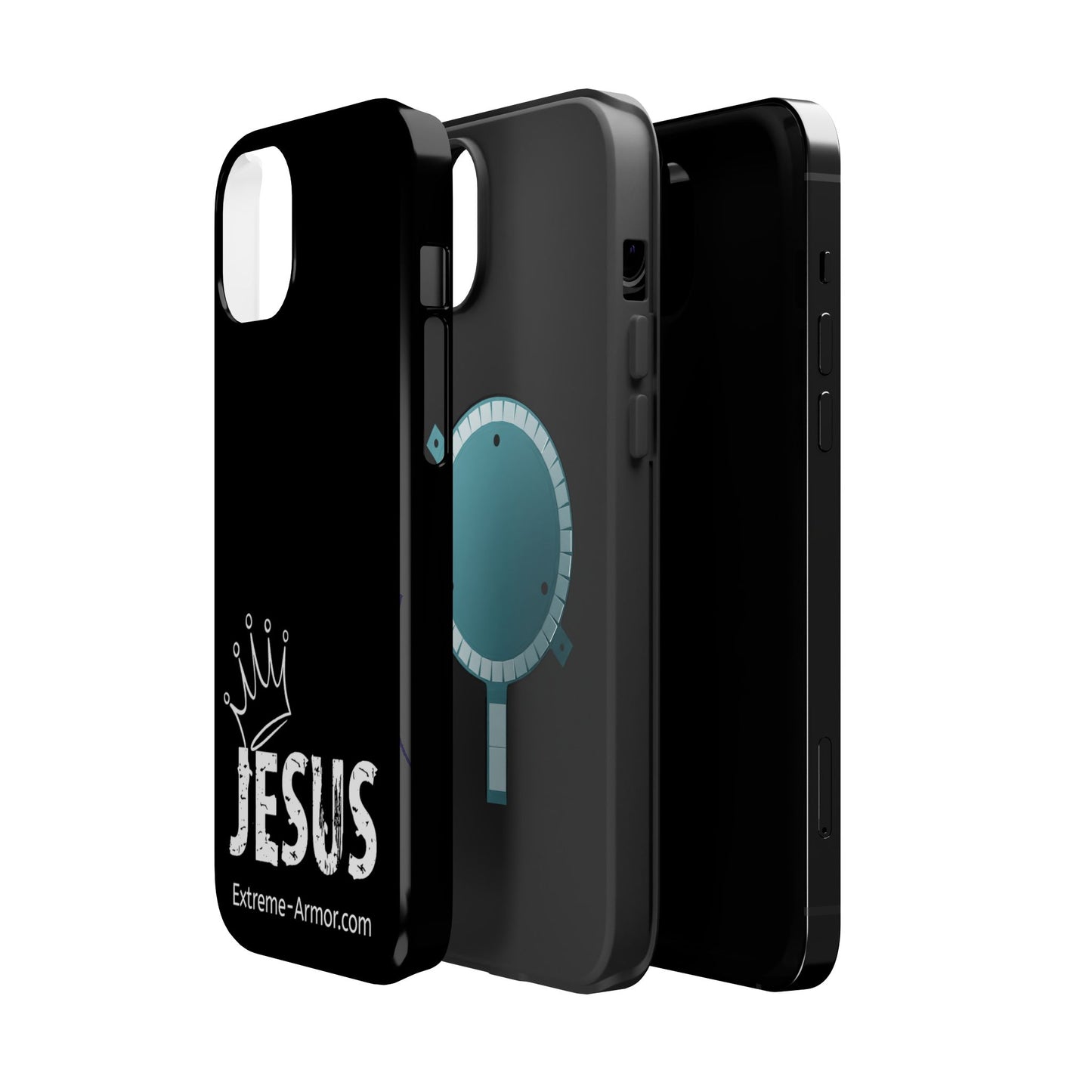 I-phone Magnetic Case (King Jesus) Black