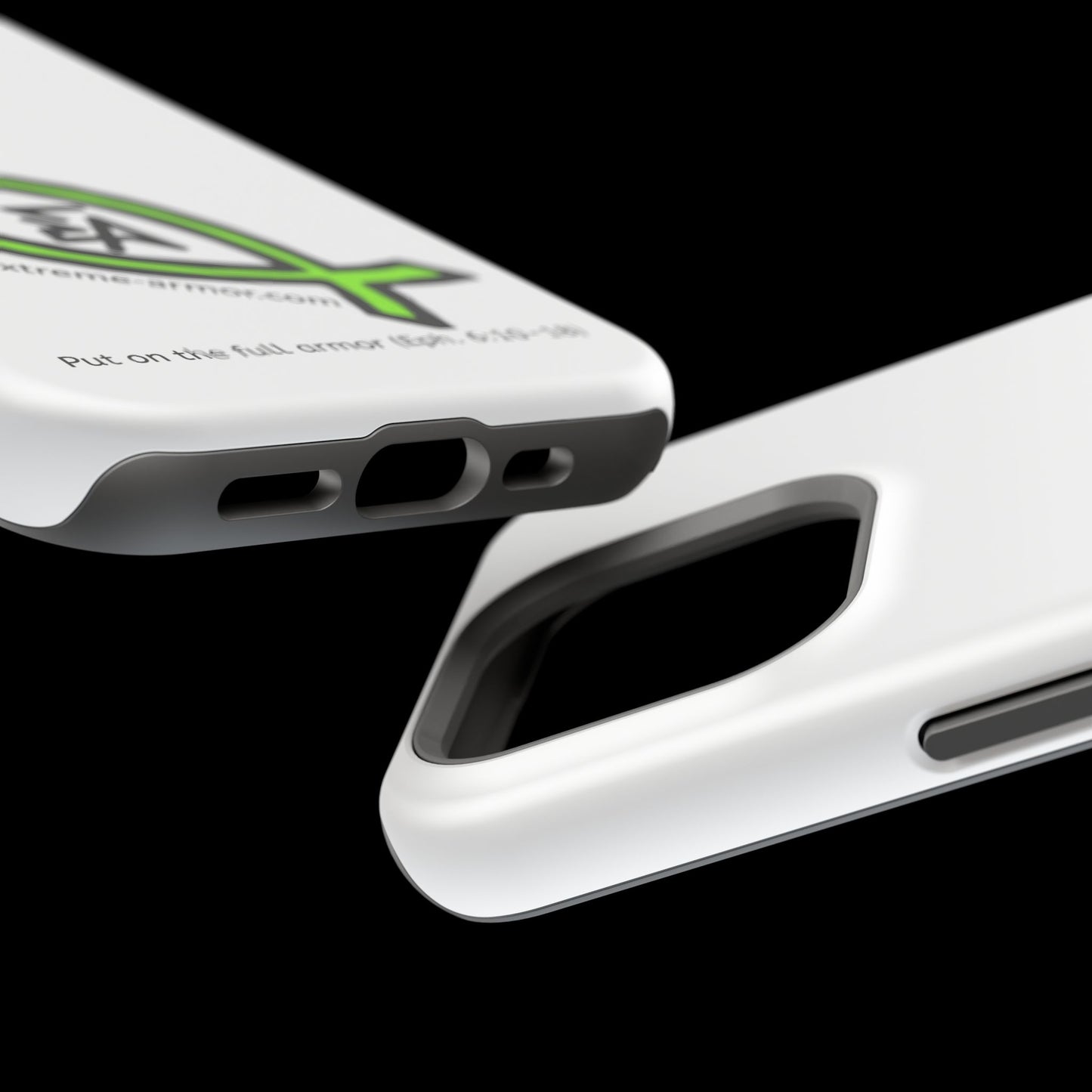 I-phone Magnetic Case (Extreme-Armor) White