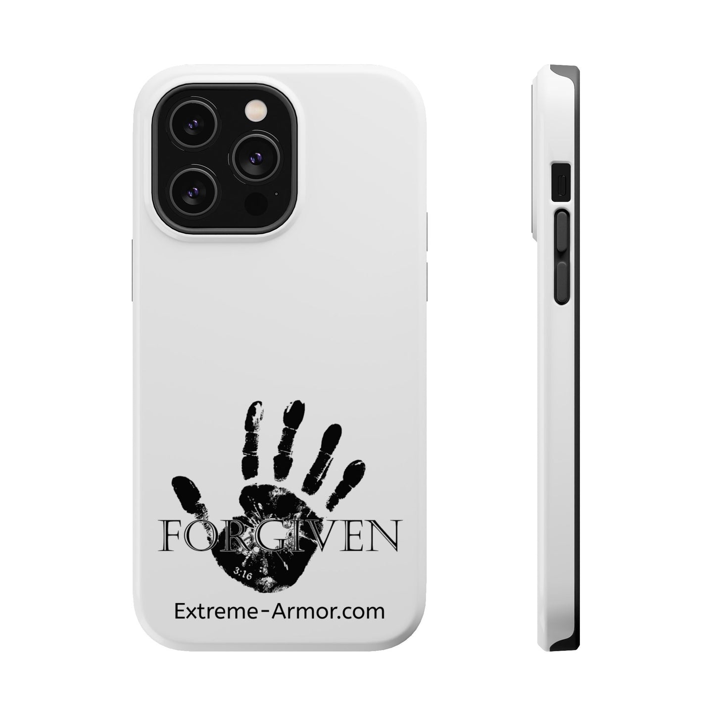 I-phone Magnetic Case (Forgiven) White