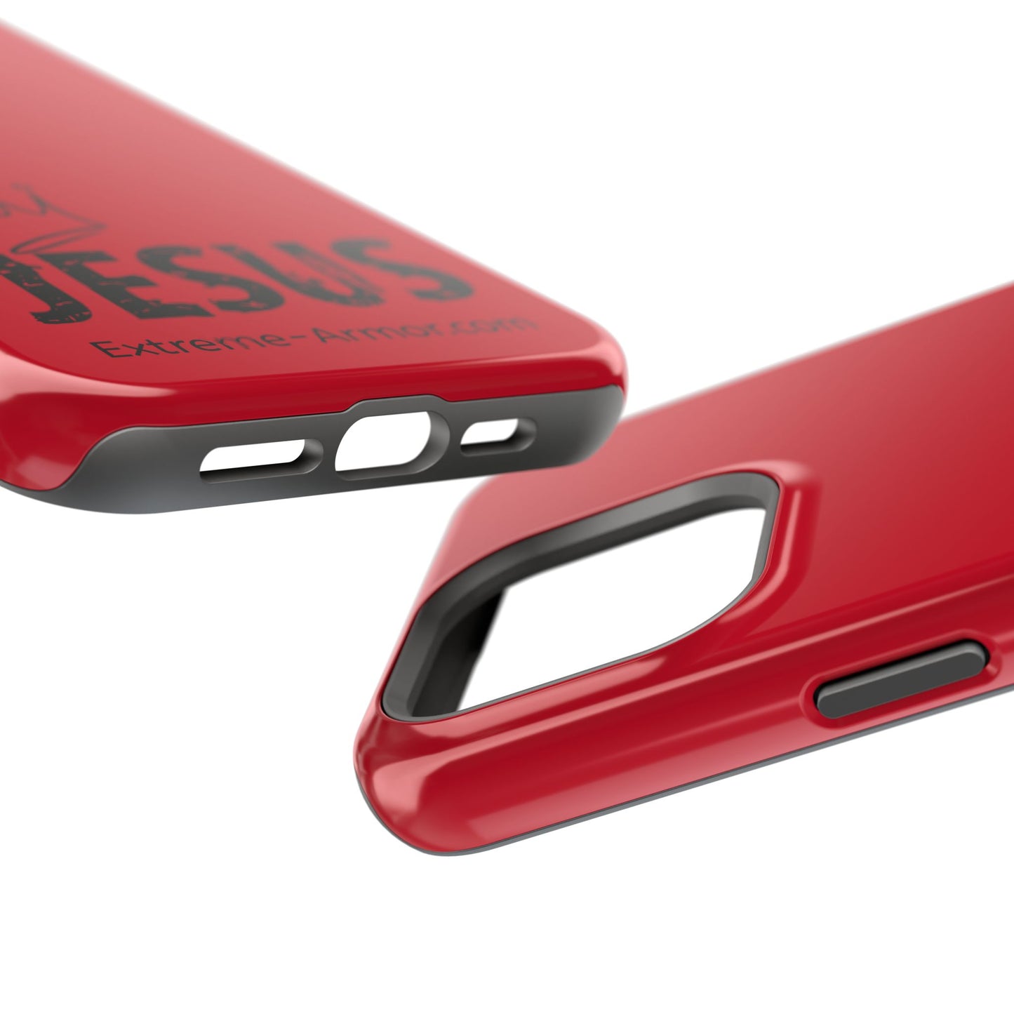 I-phone Magnetic Case (King Jesus) Red