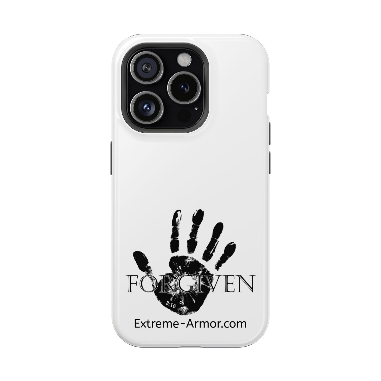 I-phone Magnetic Case (Forgiven) White