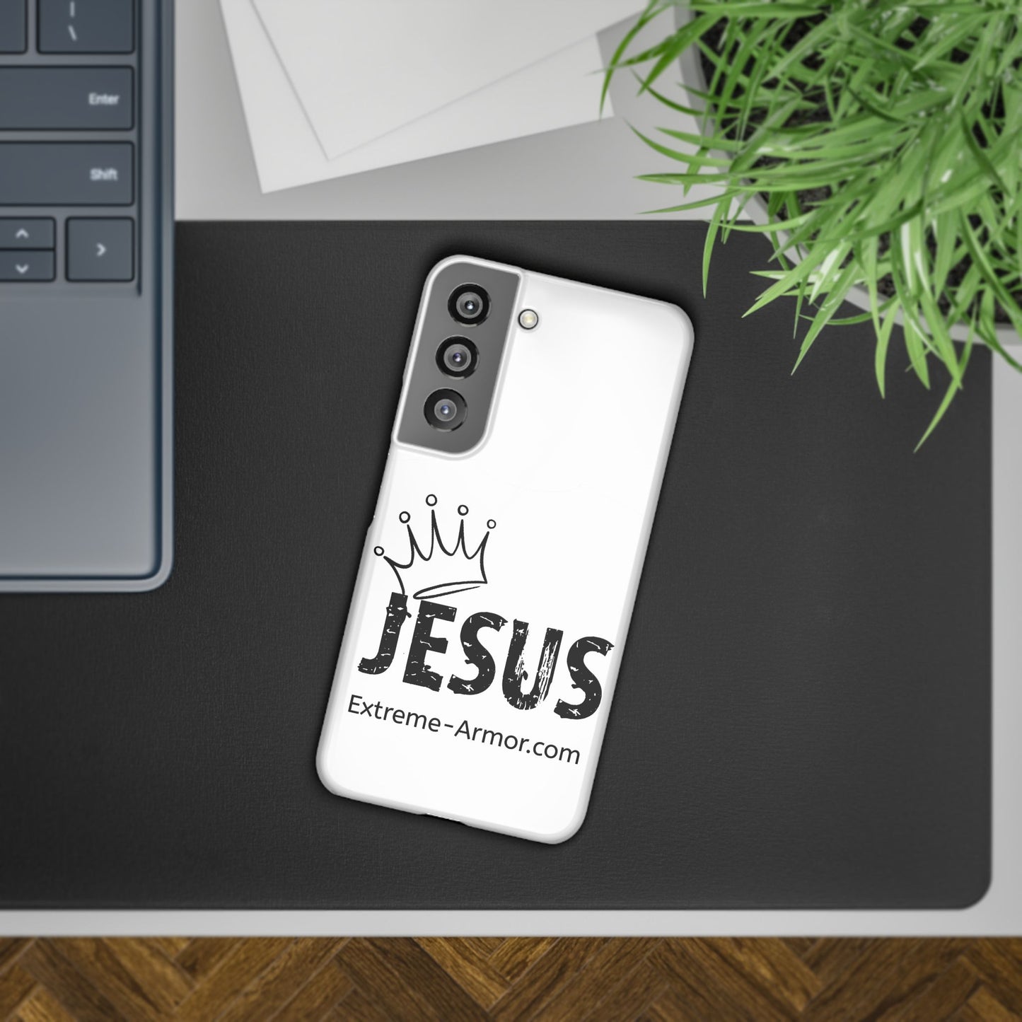 King Jesus White Slim phone Cases