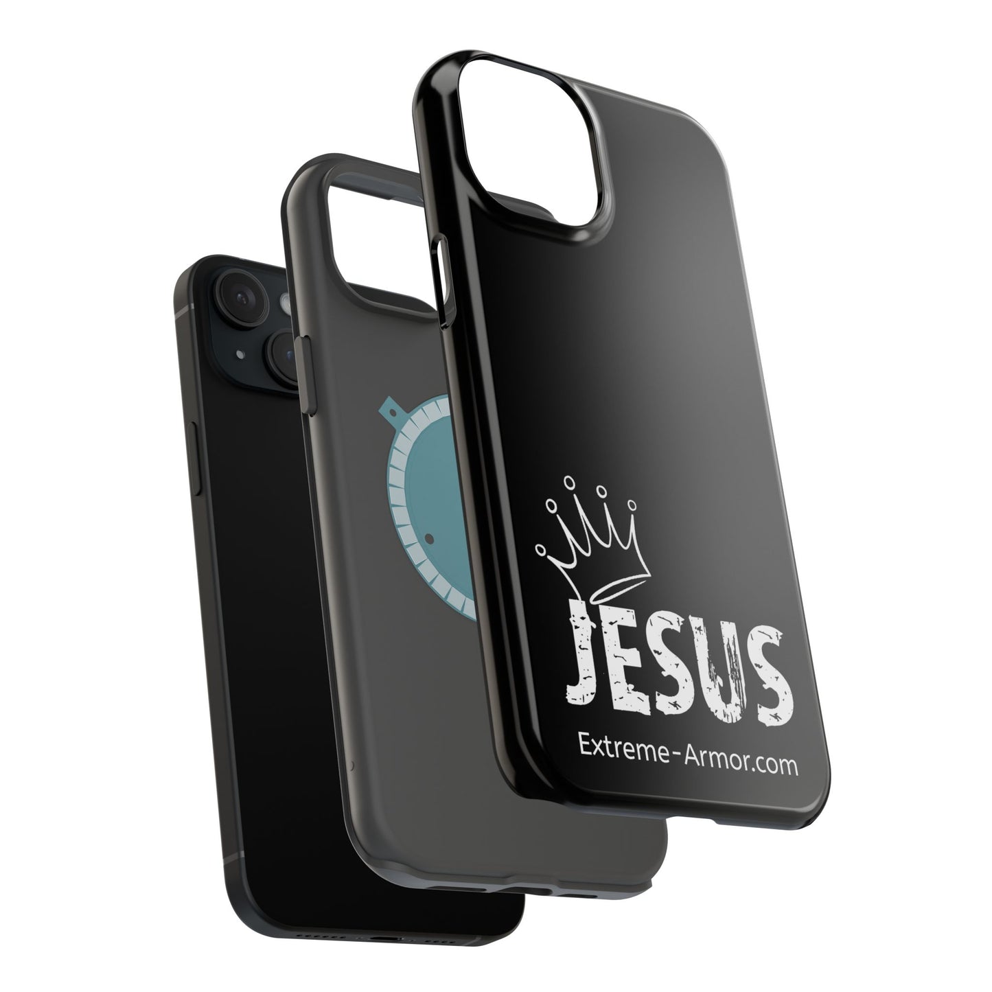 I-phone Magnetic Case (King Jesus) Black