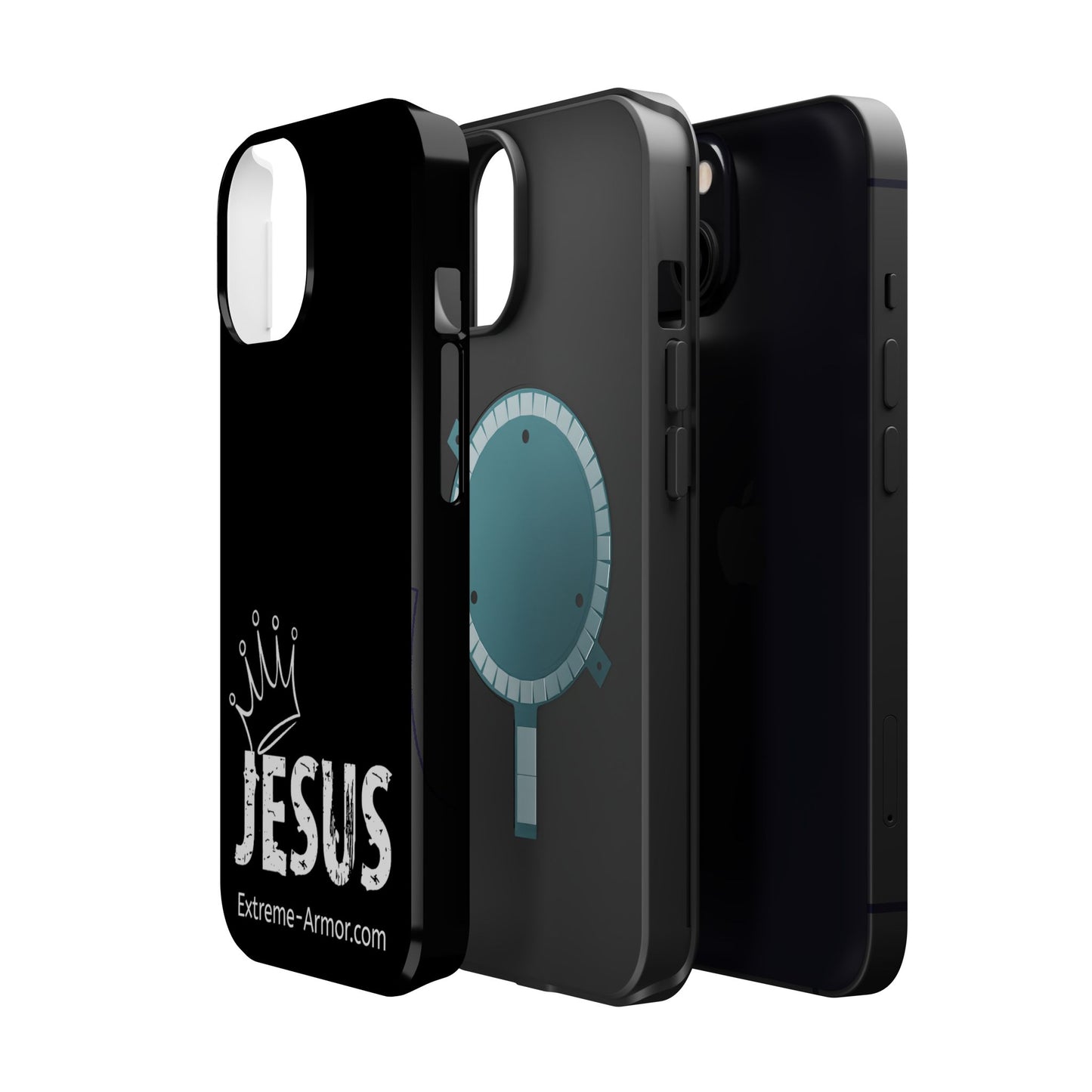 I-phone Magnetic Case (King Jesus) Black