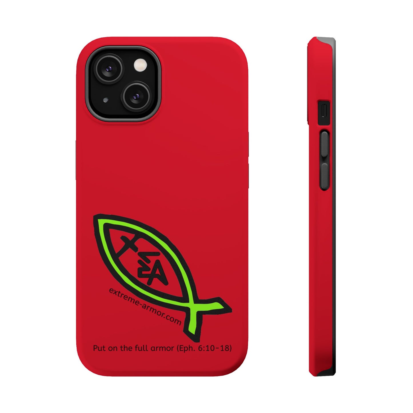 I-phone Magnetic Case (Extreme-Armor) Red