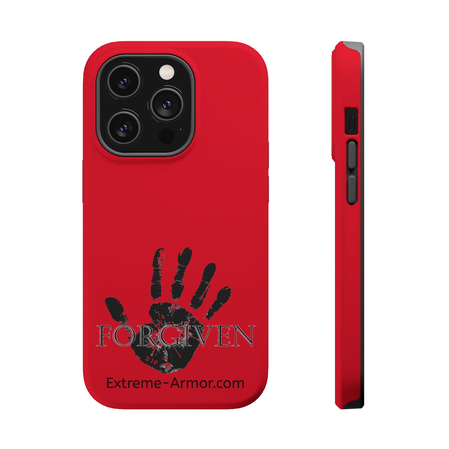 I-phone Magnetic Case (Forgiven) Red