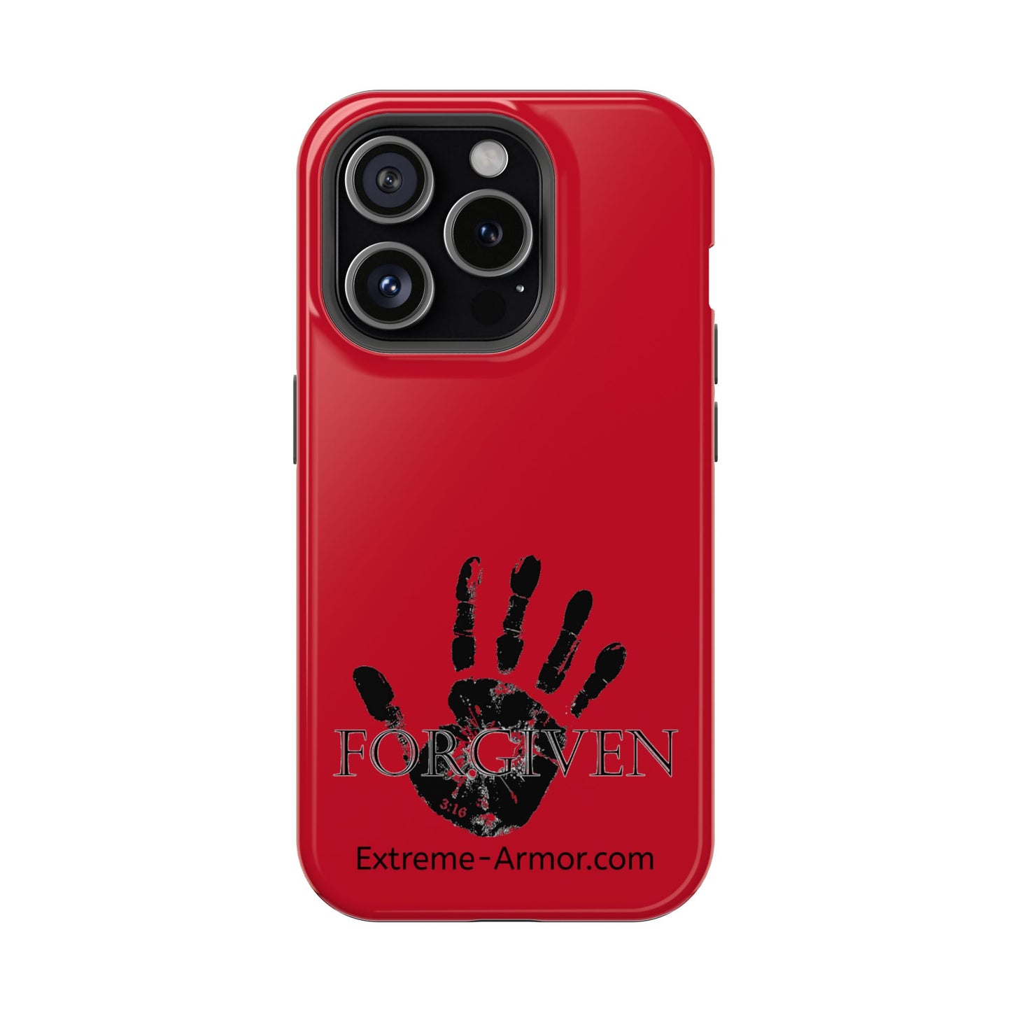 I-phone Magnetic Case (Forgiven) Red