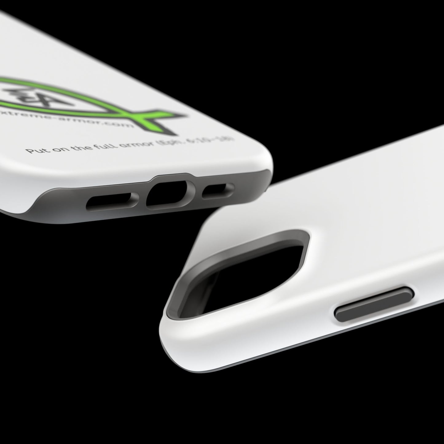 I-phone Magnetic Case (Extreme-Armor) White