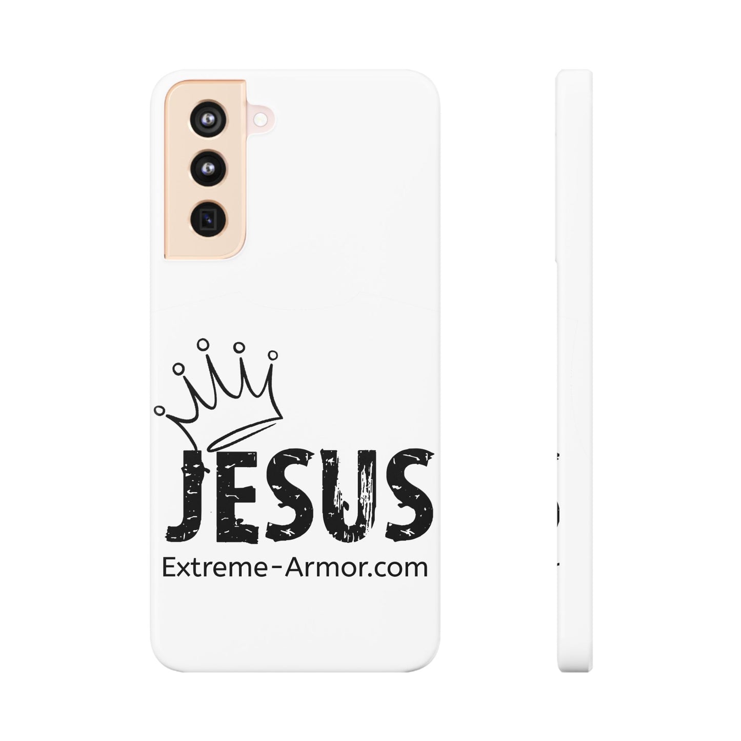 King Jesus White Slim phone Cases