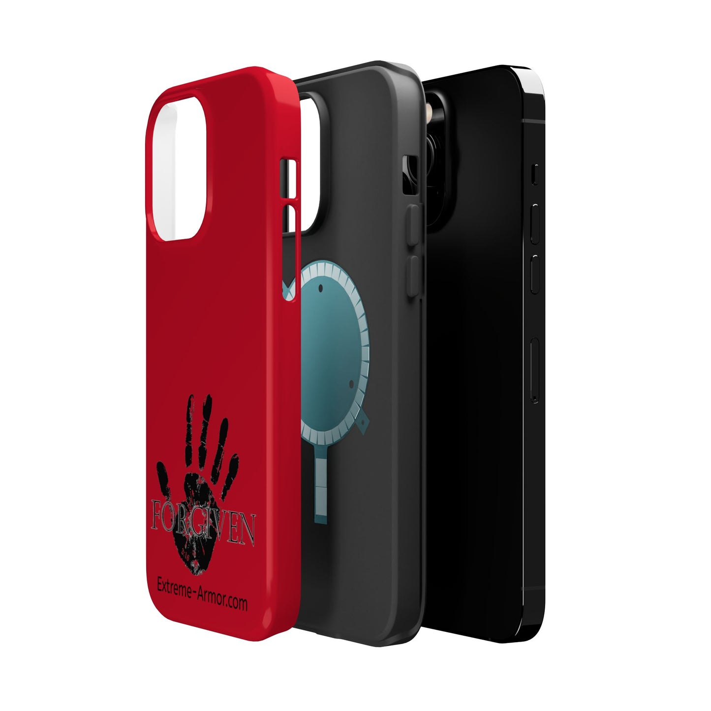 I-phone Magnetic Case (Forgiven) Red