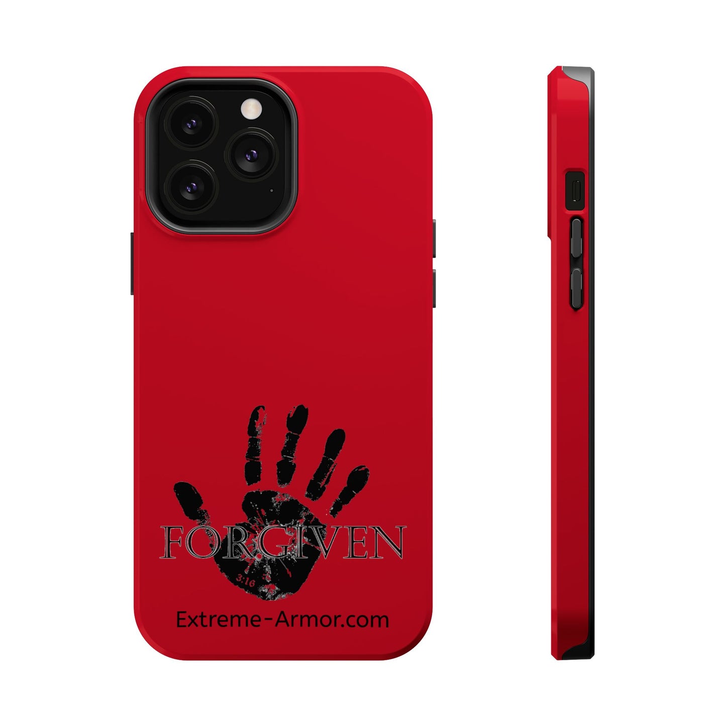 I-phone Magnetic Case (Forgiven) Red