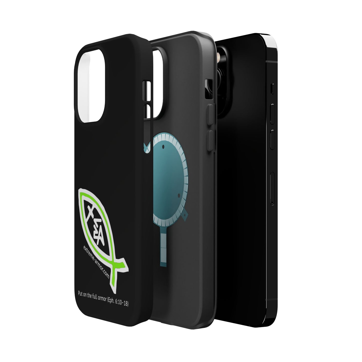 I-phone Magnetic Case (Extreme-Armor) Black