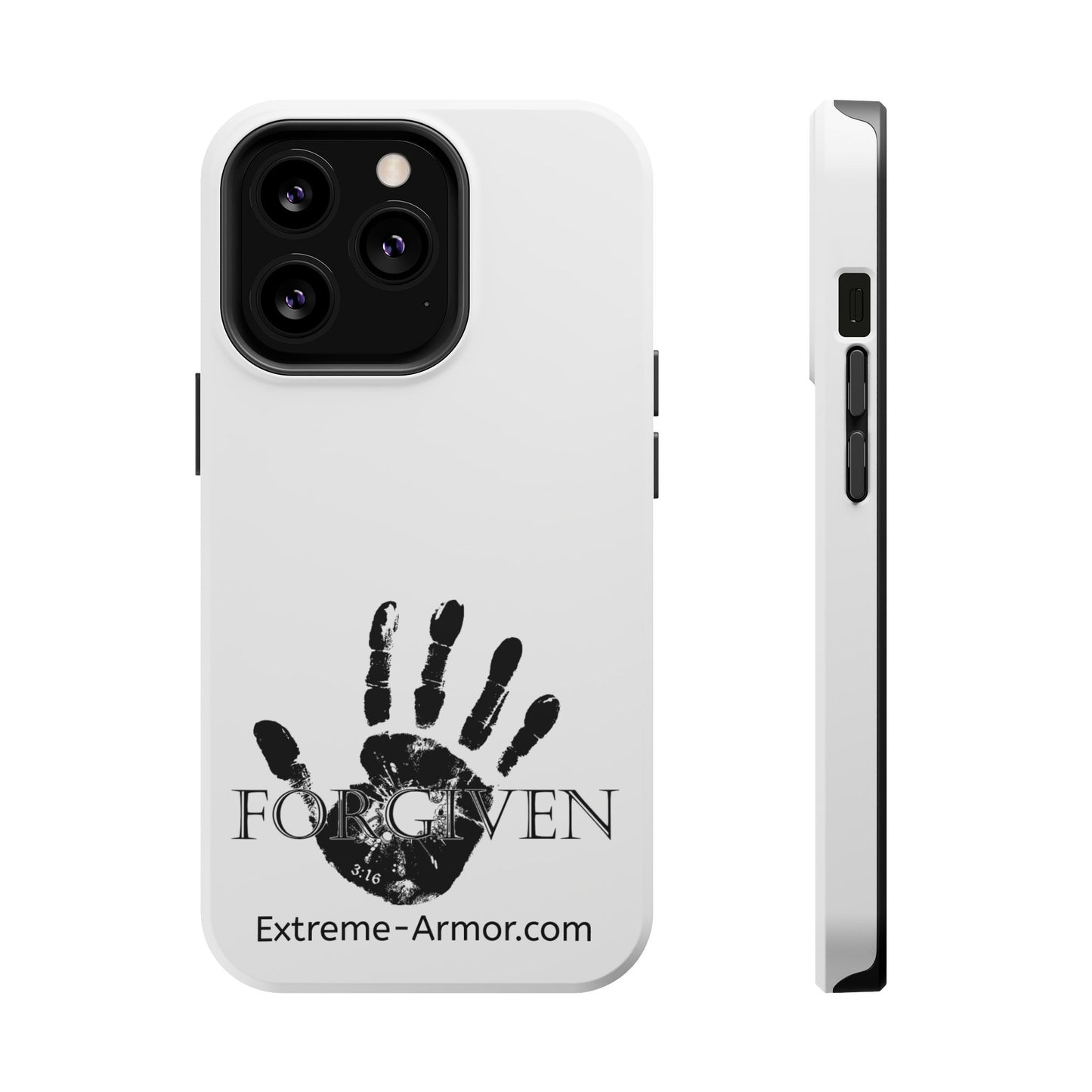 I-phone Magnetic Case (Forgiven) White