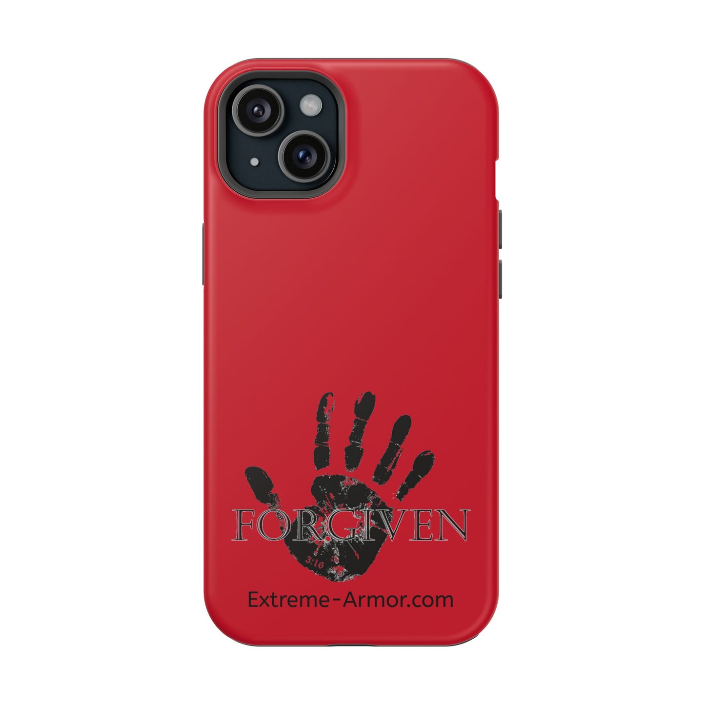 I-phone Magnetic Case (Forgiven) Red