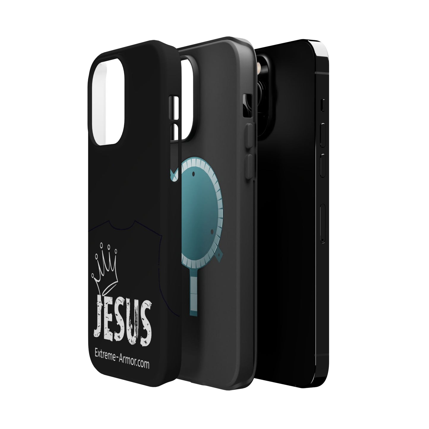 I-phone Magnetic Case (King Jesus) Black