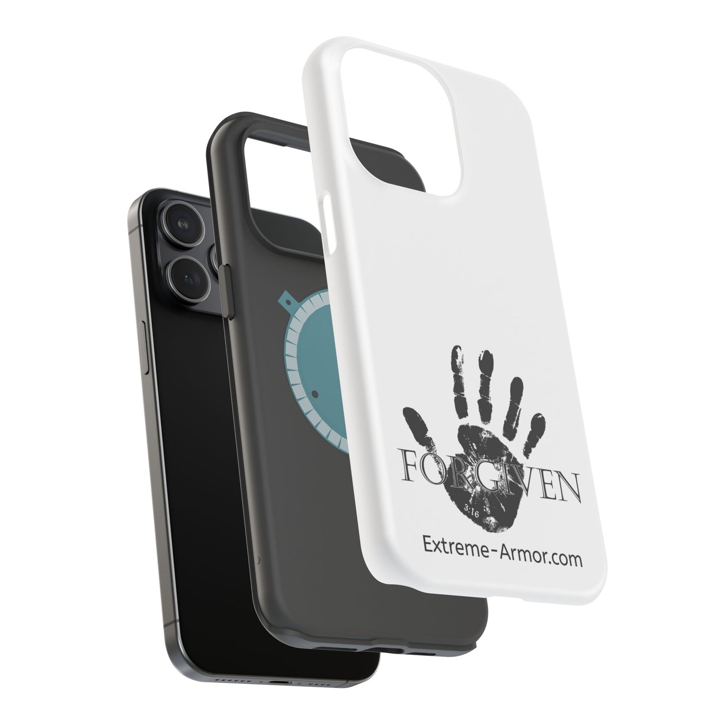 I-phone Magnetic Case (Forgiven) White