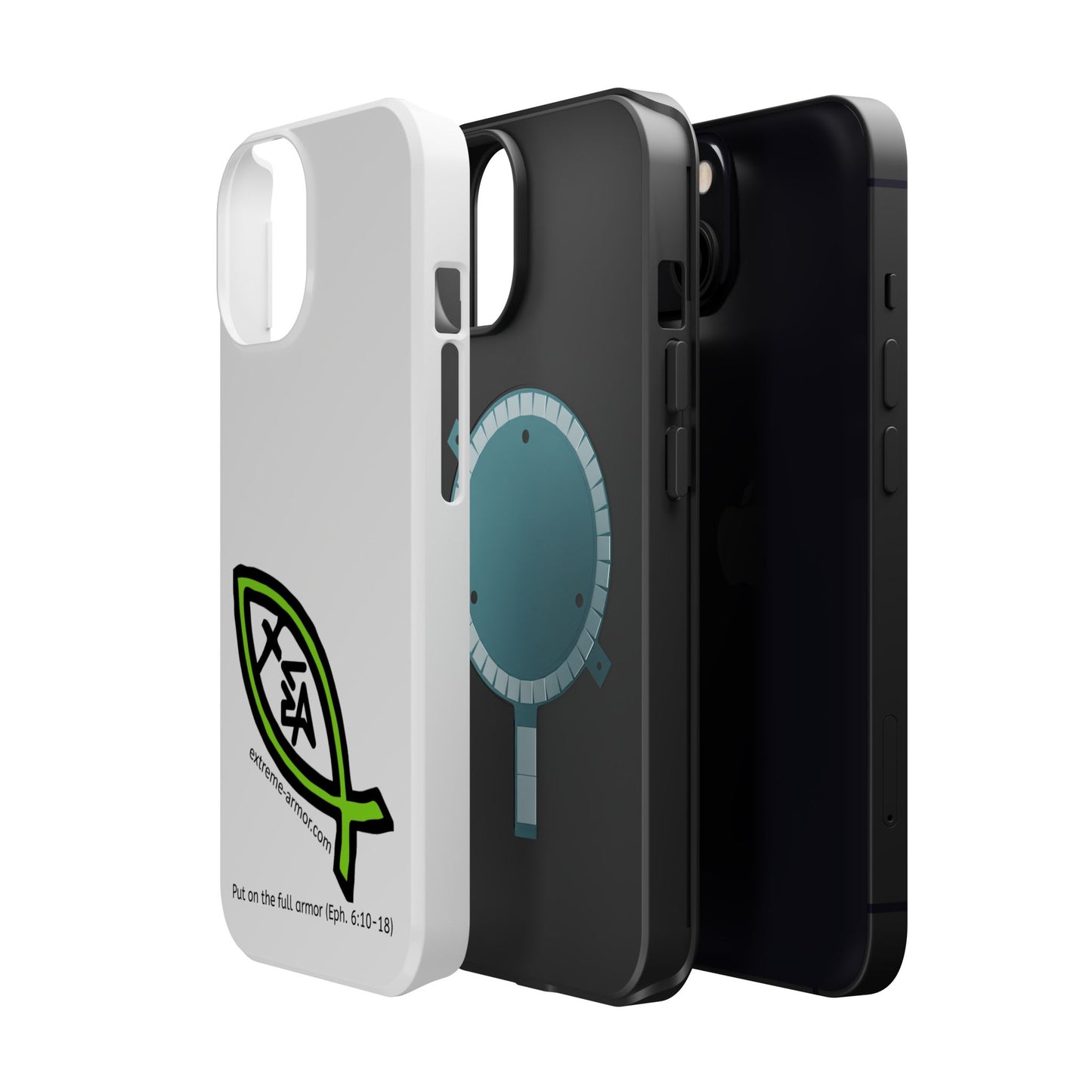 I-phone Magnetic Case (Extreme-Armor) White