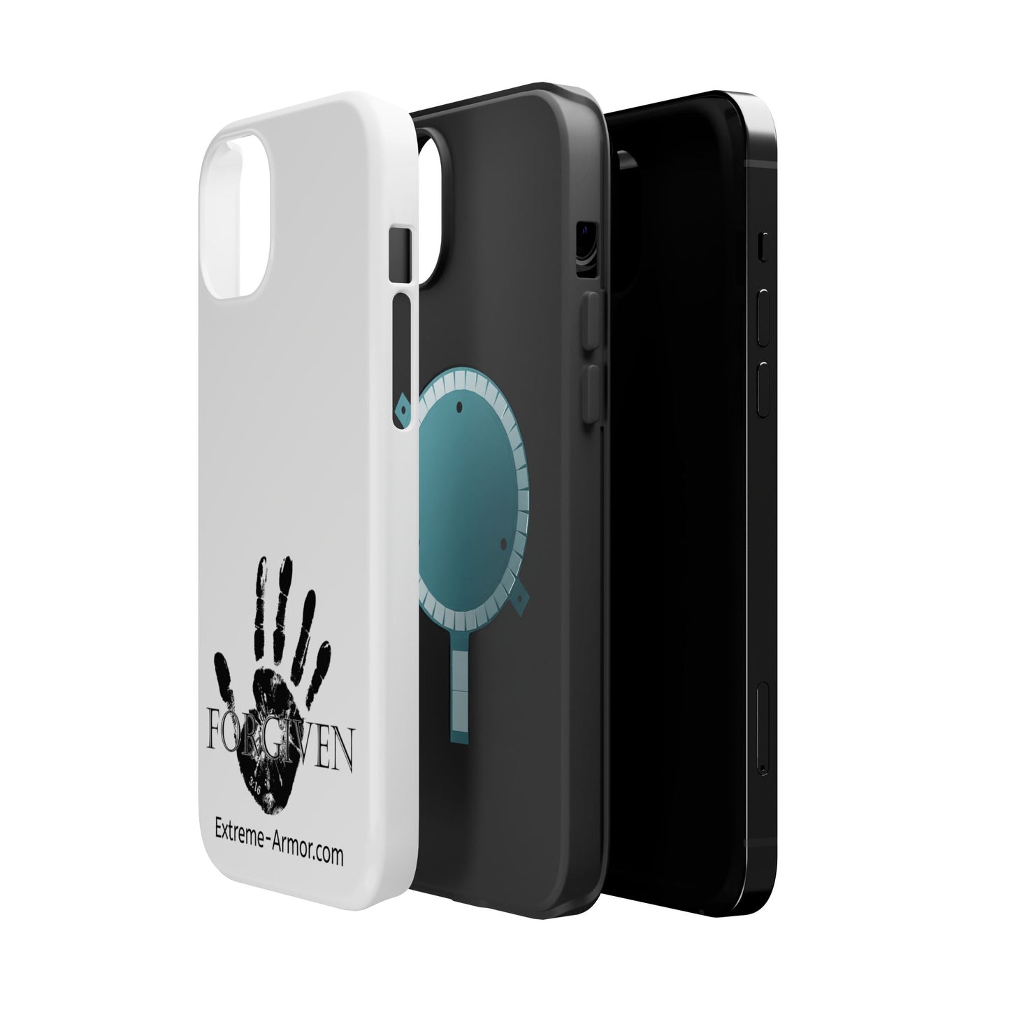 I-phone Magnetic Case (Forgiven) White