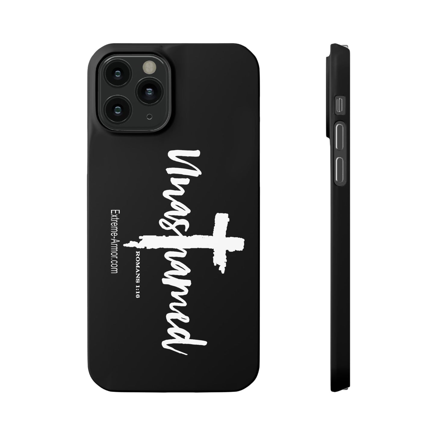 Unashamed Black Slim Phone Cases