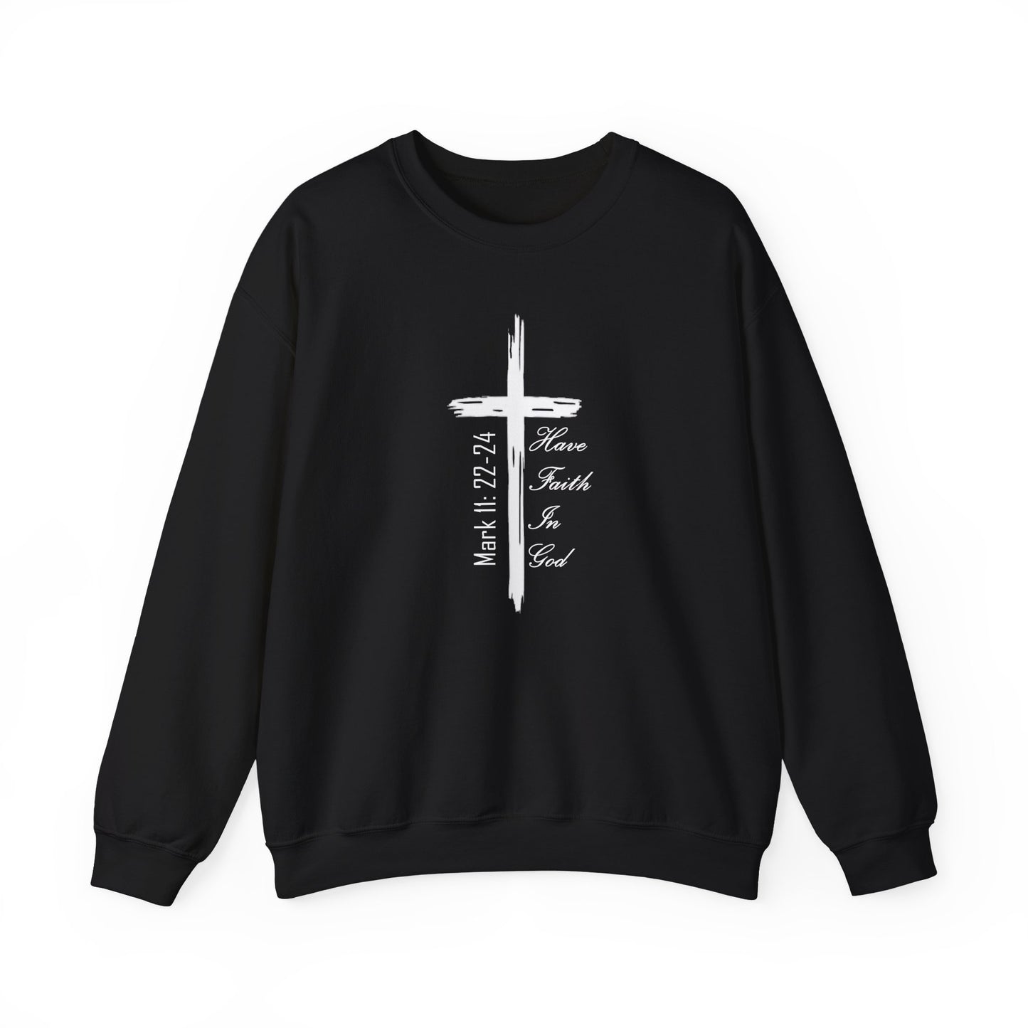 Faith-Inspired Unisex Crewneck Sweatshirt with Inspirational Verse, Christian Apparel, Cozy Sweatshirt, EXTREME ARMOR APPAREL