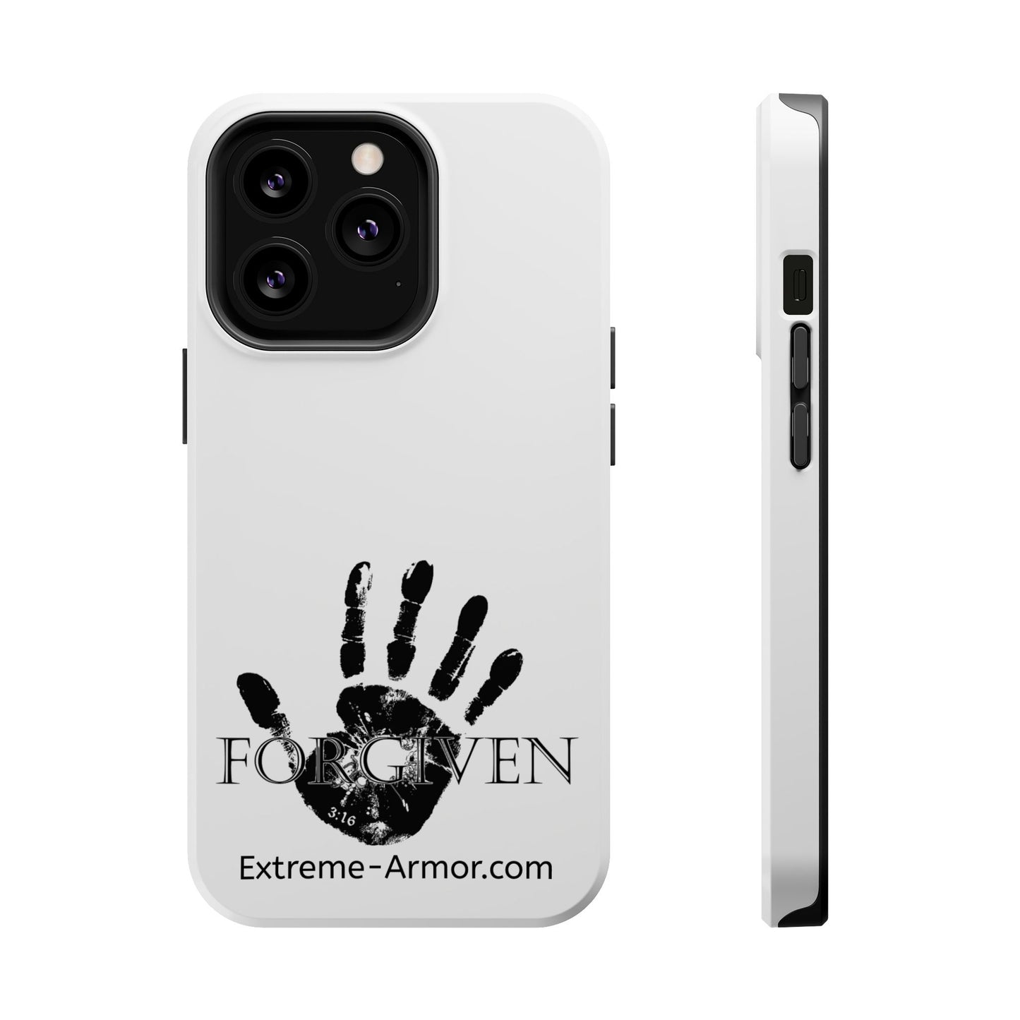 I-phone Magnetic Case (Forgiven) White