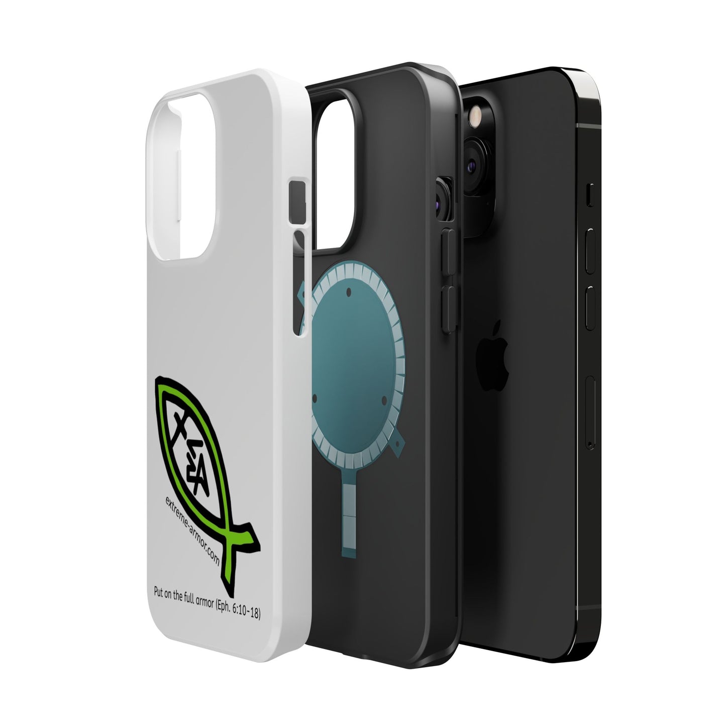 I-phone Magnetic Case (Extreme-Armor) White