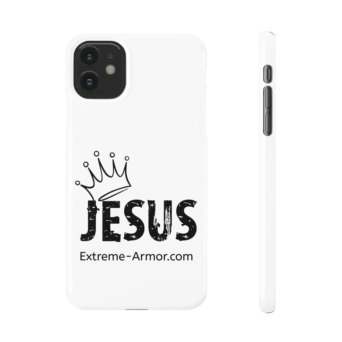 King Jesus White Slim phone Cases