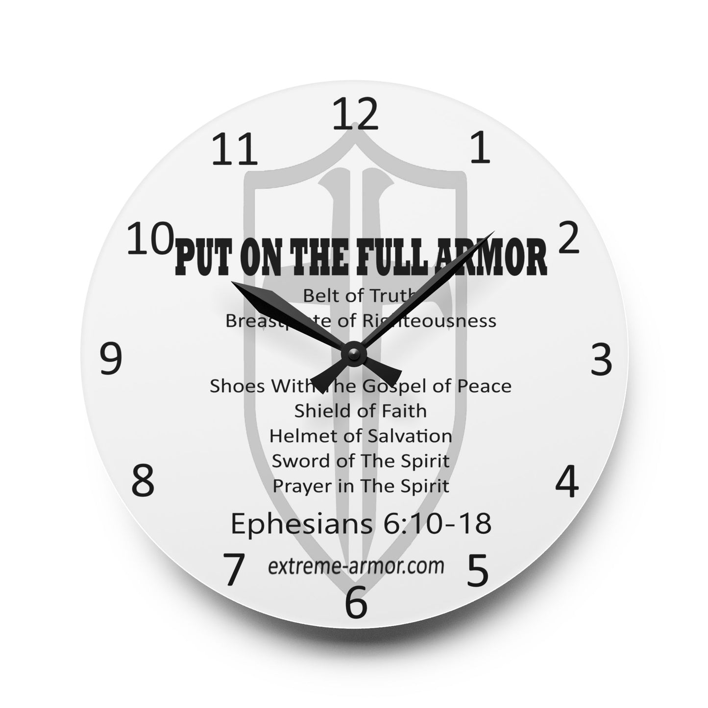 Armor Acrylic Wall Clock