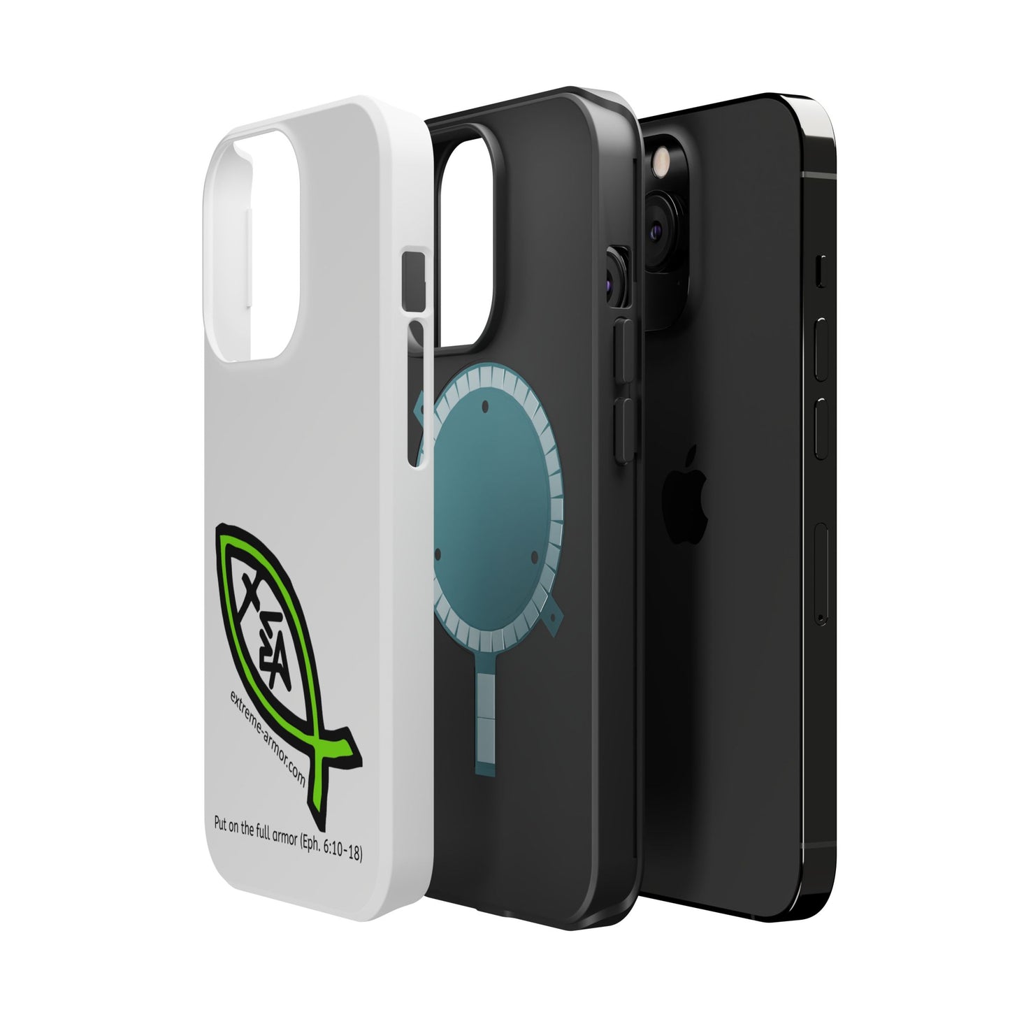 I-phone Magnetic Case (Extreme-Armor) White