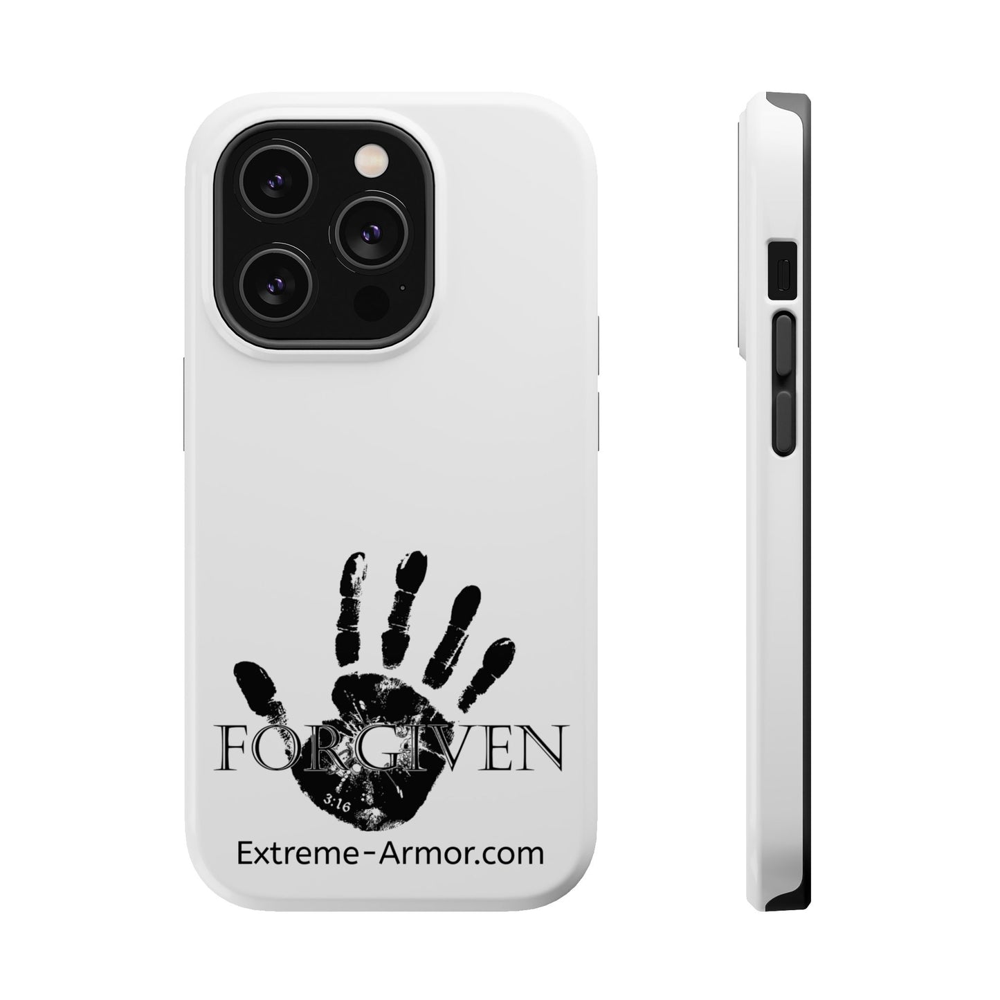 I-phone Magnetic Case (Forgiven) White