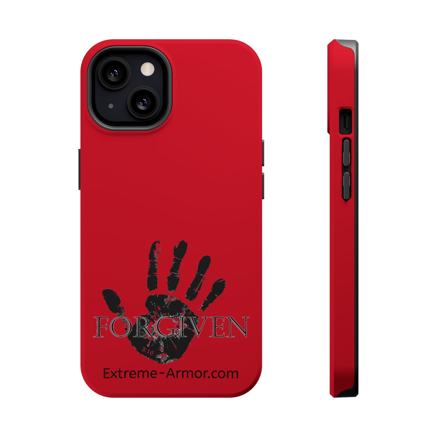 I-phone Magnetic Case (Forgiven) Red