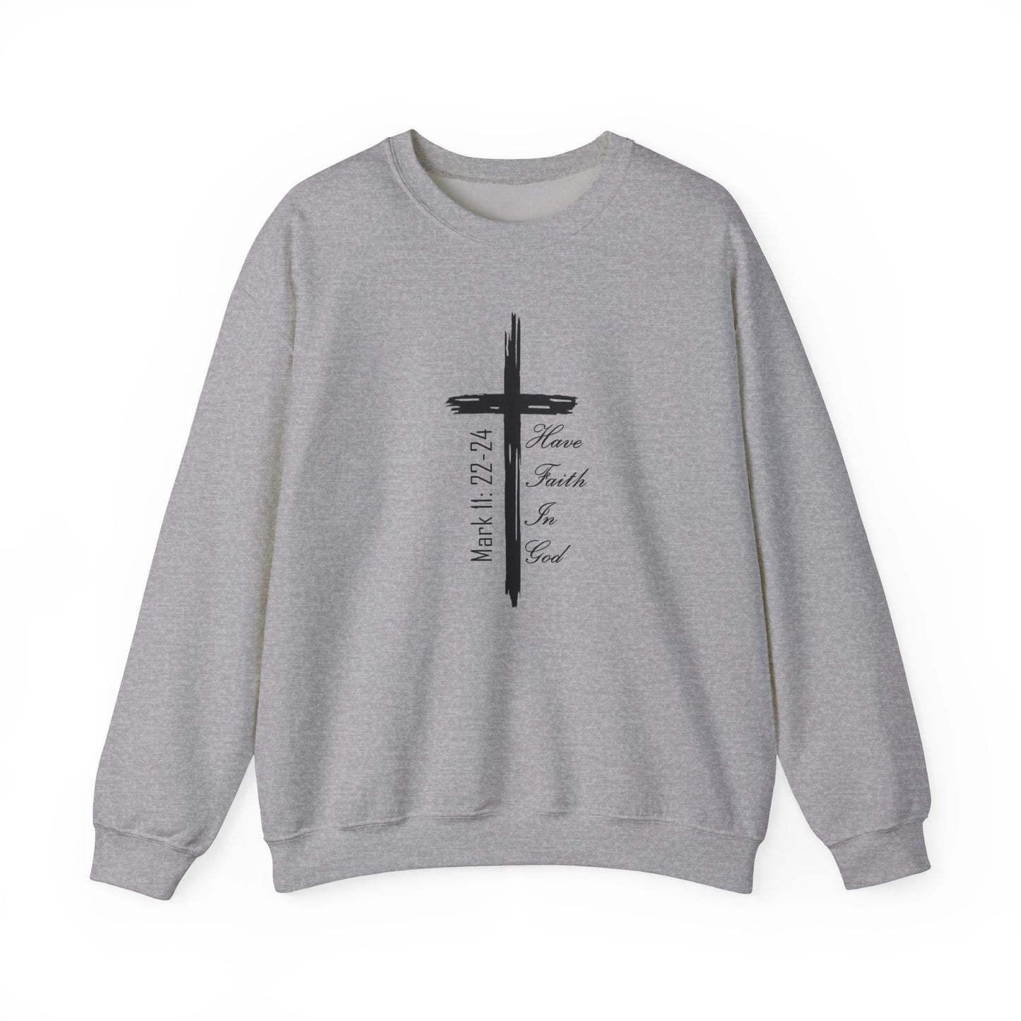 Faith-Inspired Unisex Crewneck Sweatshirt with Inspirational Verse, Christian Apparel, Cozy Sweatshirt, EXTREME ARMOR APPAREL