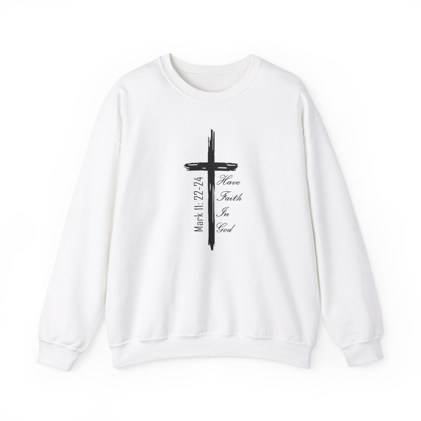 Faith-Inspired Unisex Crewneck Sweatshirt with Inspirational Verse, Christian Apparel, Cozy Sweatshirt, EXTREME ARMOR APPAREL