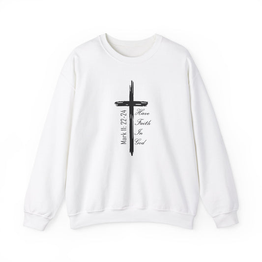 Faith-Inspired Unisex Crewneck Sweatshirt with Inspirational Verse, Christian Apparel, Cozy Sweatshirt, EXTREME ARMOR APPAREL