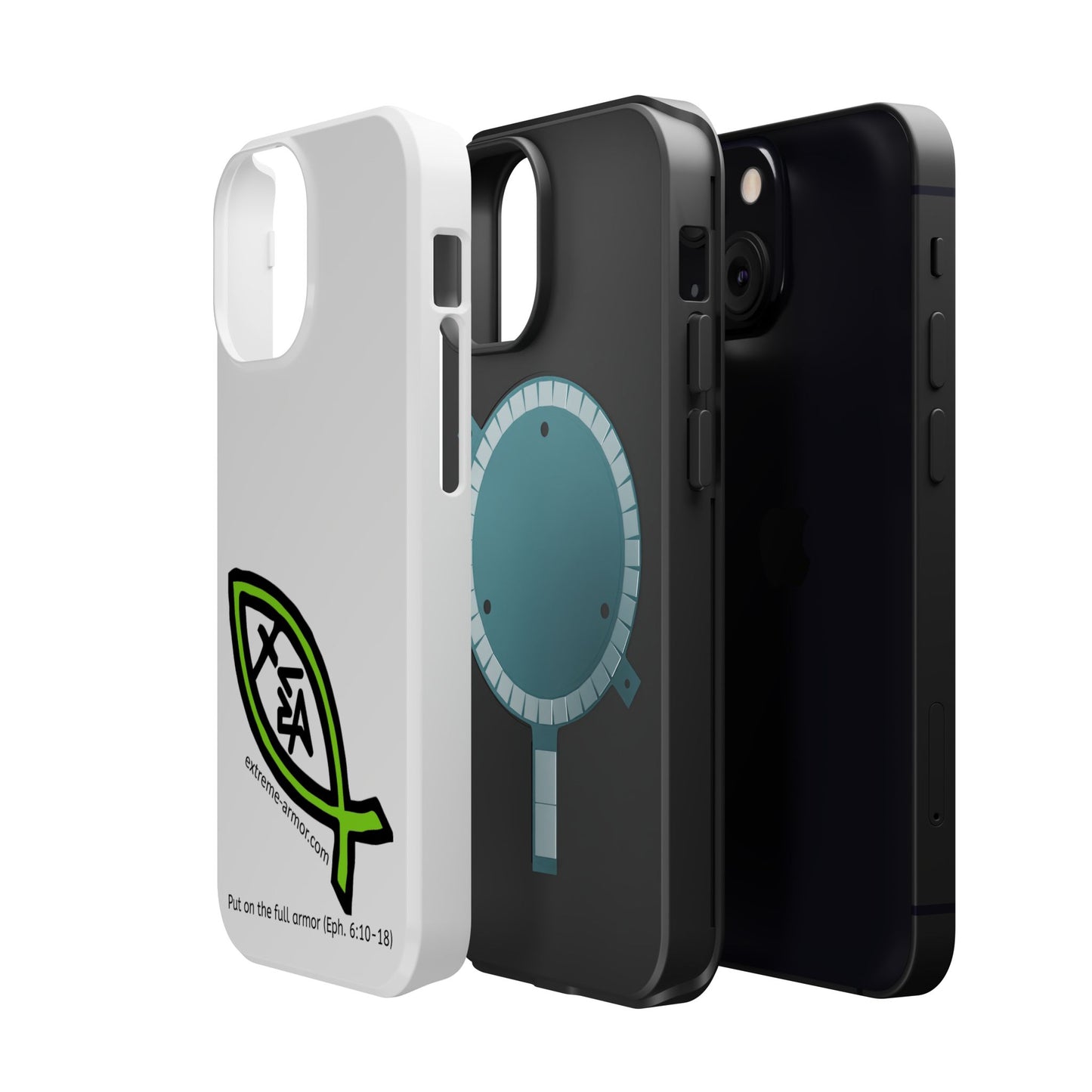 I-phone Magnetic Case (Extreme-Armor) White