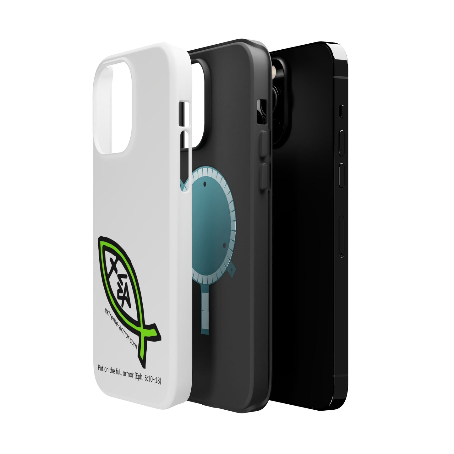 I-phone Magnetic Case (Extreme-Armor) White