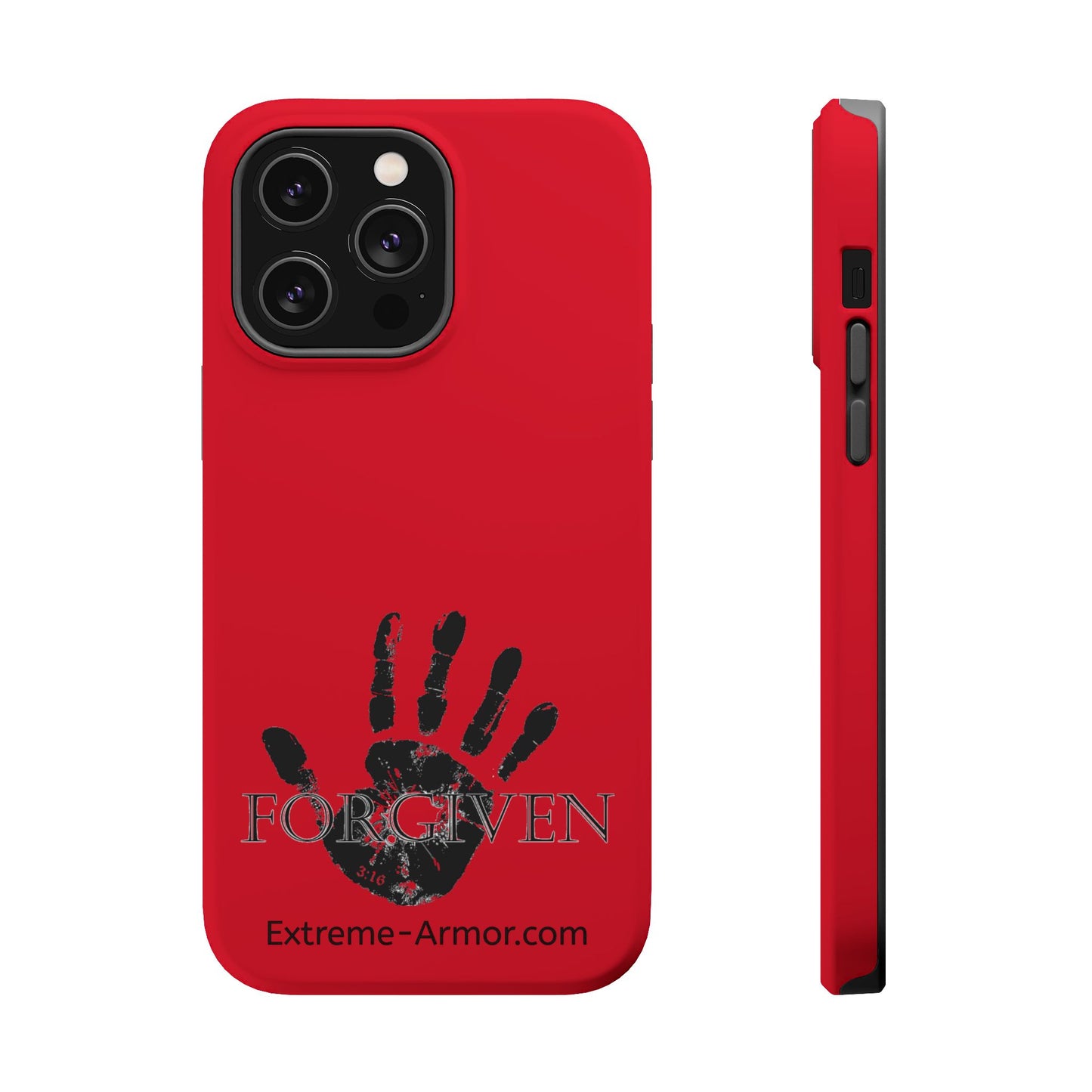 I-phone Magnetic Case (Forgiven) Red