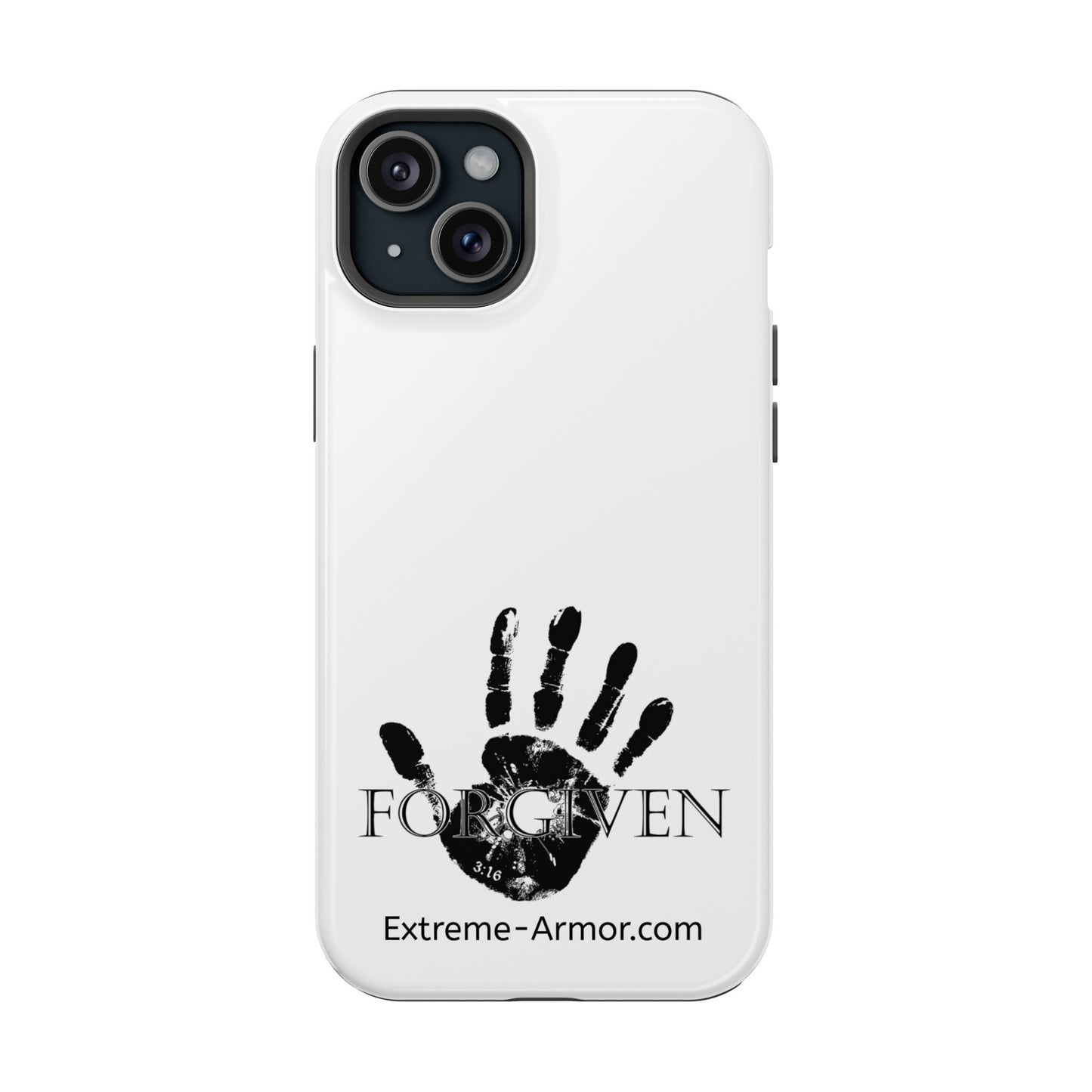 I-phone Magnetic Case (Forgiven) White