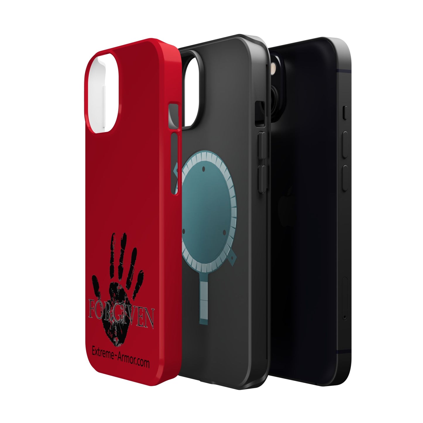 I-phone Magnetic Case (Forgiven) Red