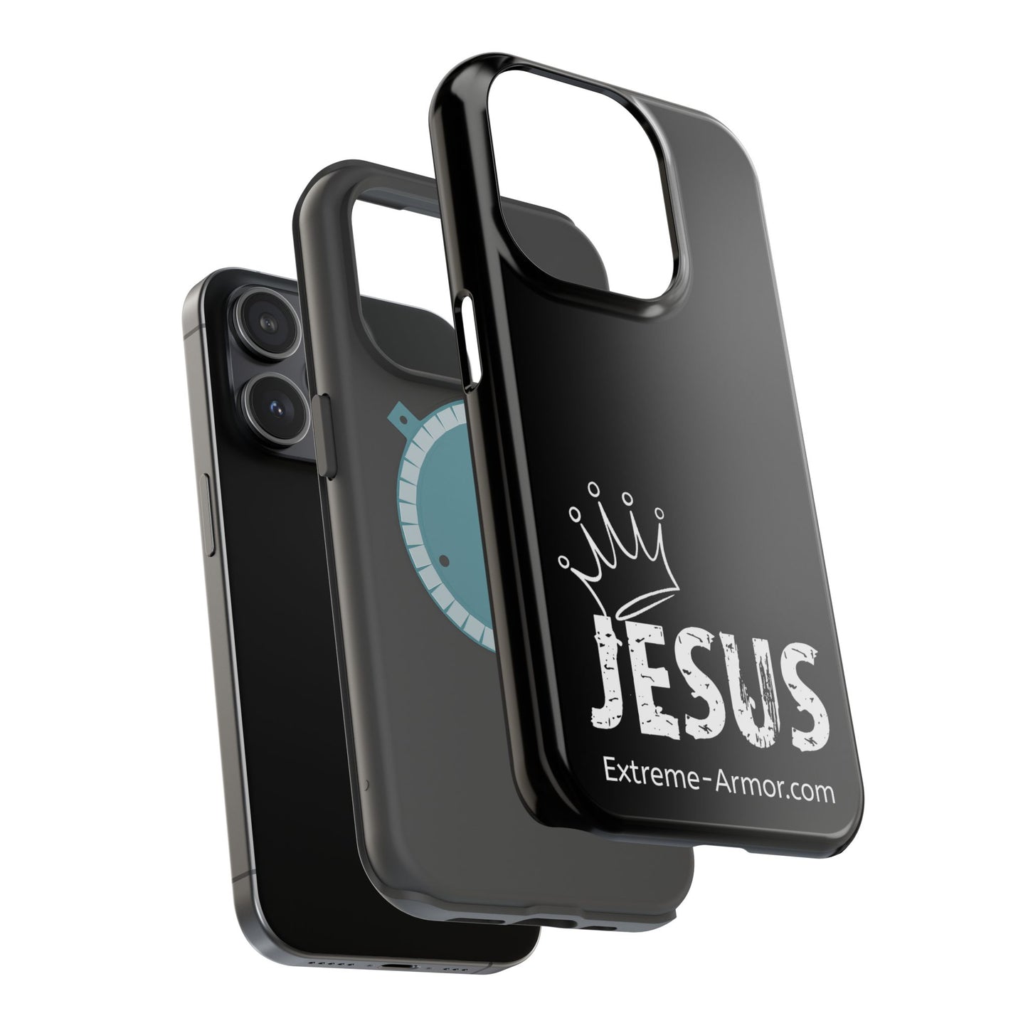 I-phone Magnetic Case (King Jesus) Black