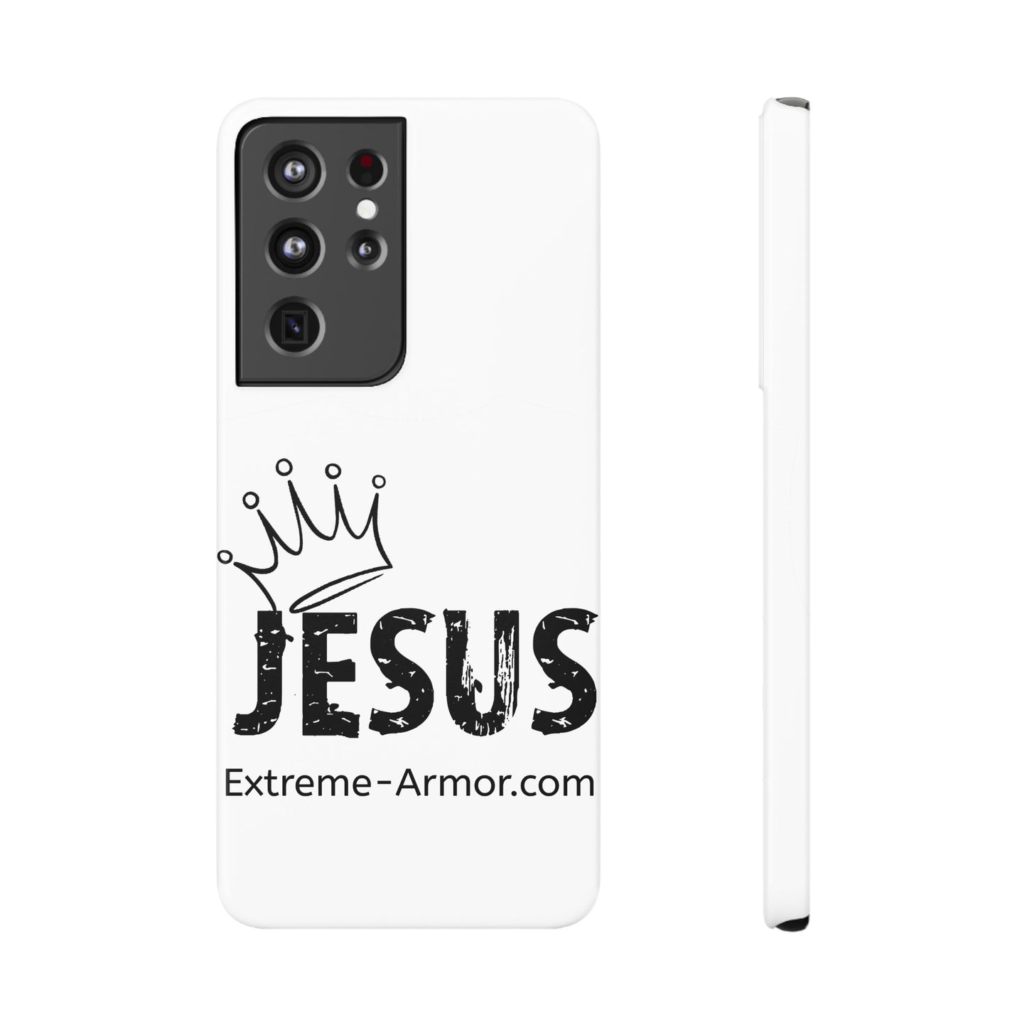 King Jesus White Slim phone Cases