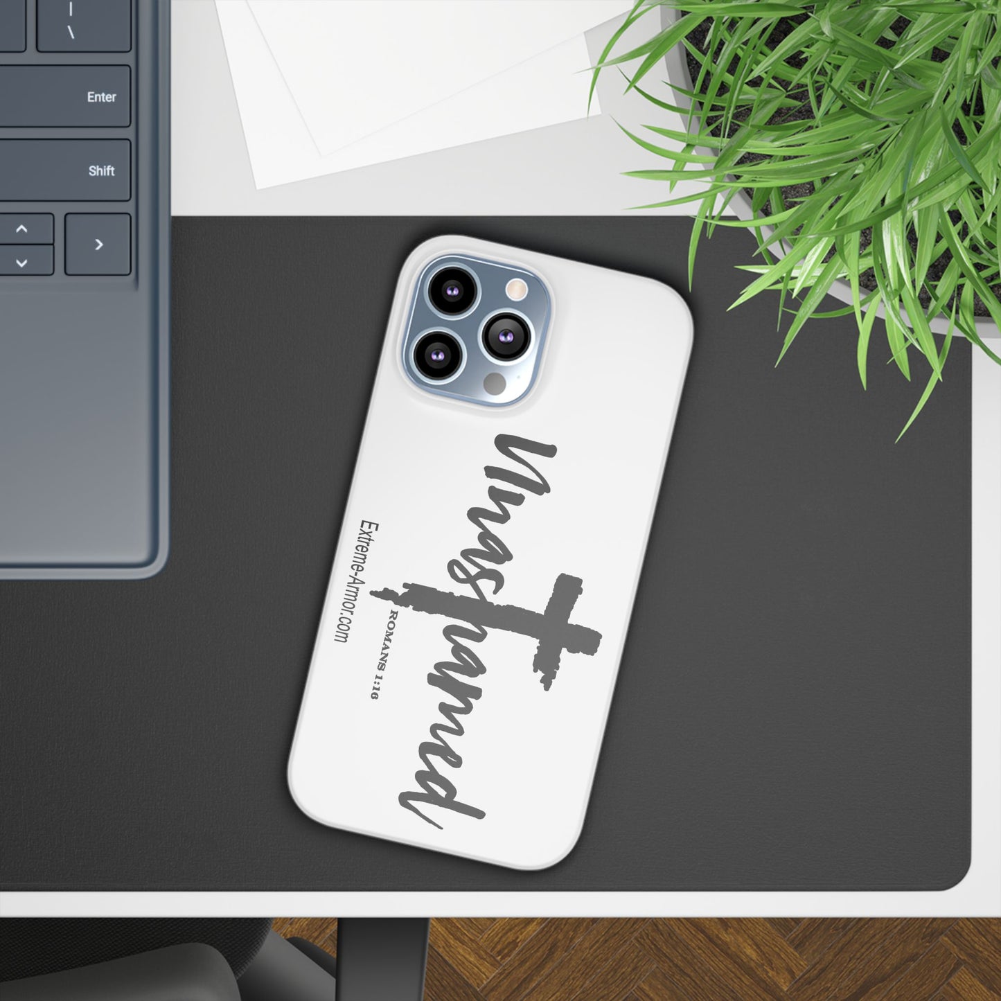 Unashamed White Slim Phone Cases