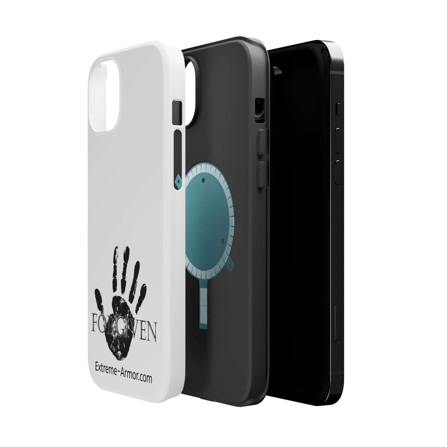 I-phone Magnetic Case (Forgiven) White